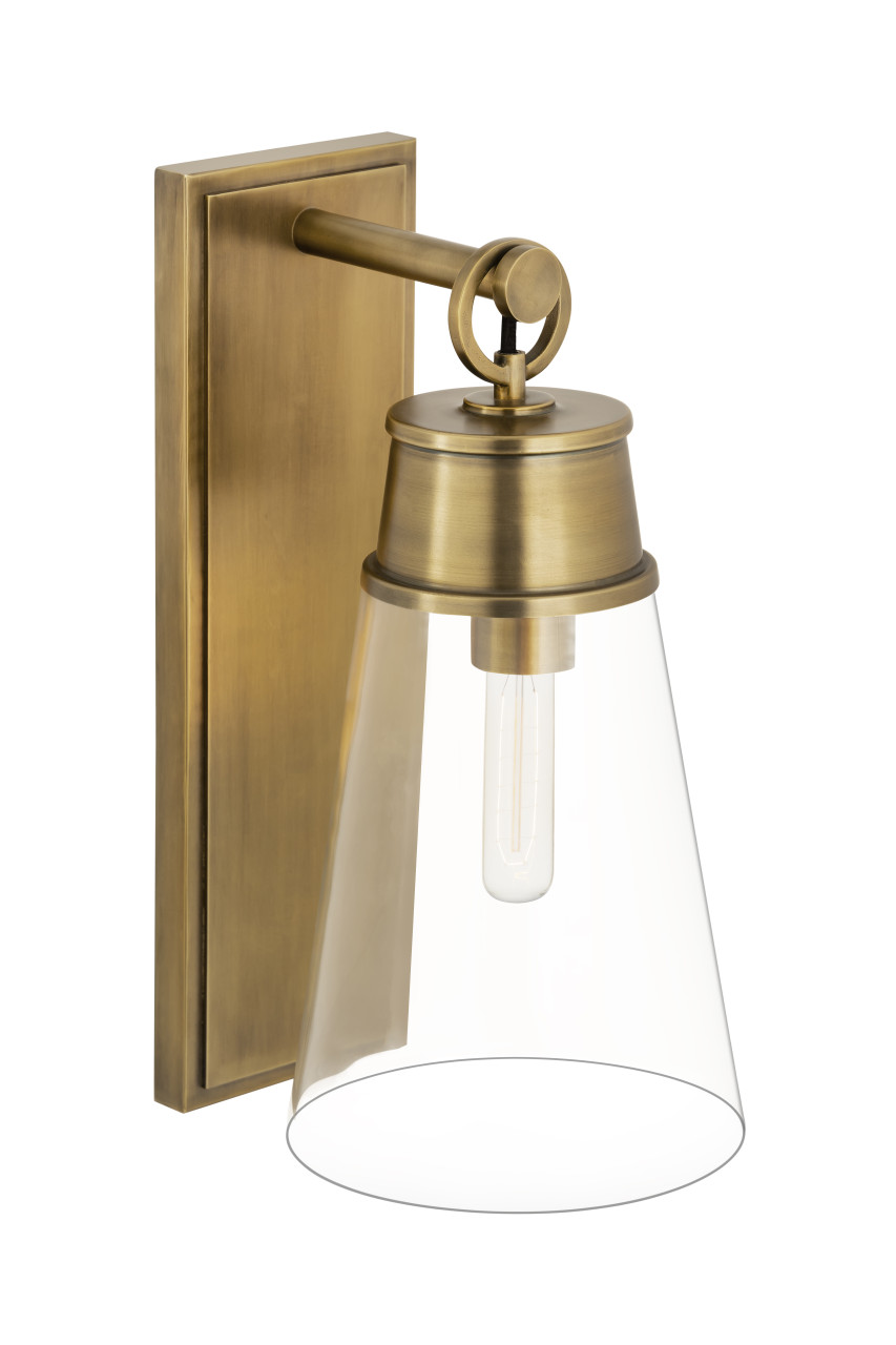 Z-LITE 2300-1SL-RB 1 Light Wall Sconce, Rubbed Brass