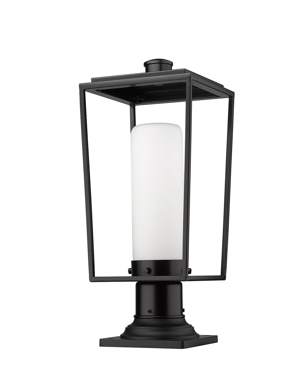 Z-LITE 595PHMR-533PM-BK 1 Light Outdoor Pier Mounted Fixture, Black