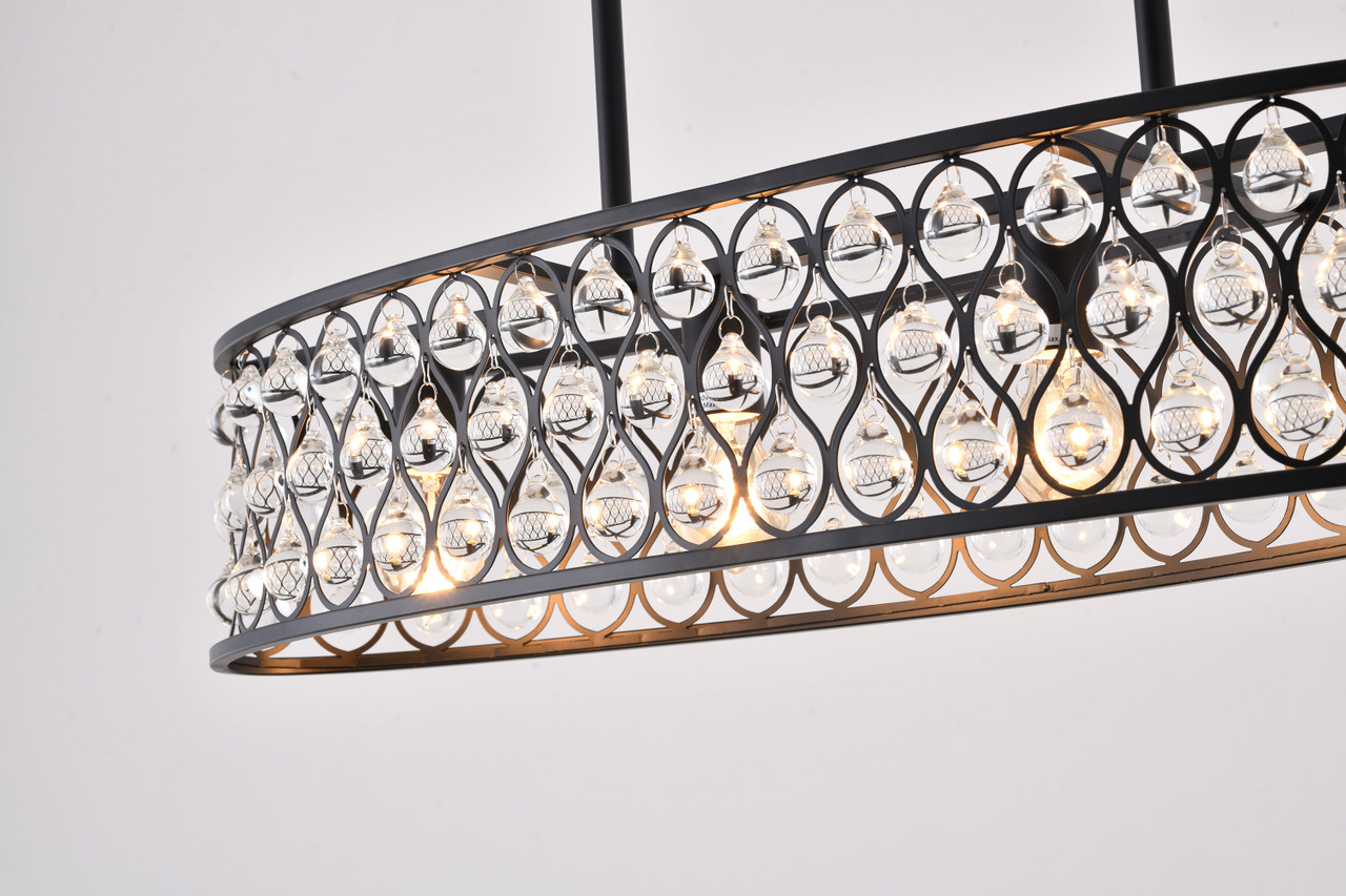 Bethel International DU163C35B Chandelier Black