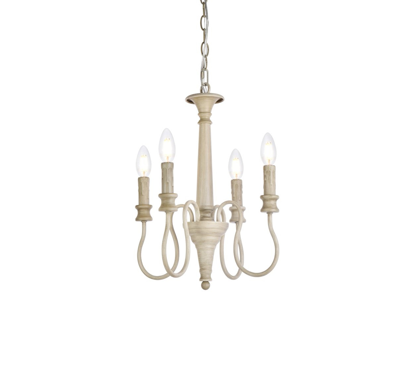 Living District LD7042D14WD Flynx 4 lights pendant in weathered dove