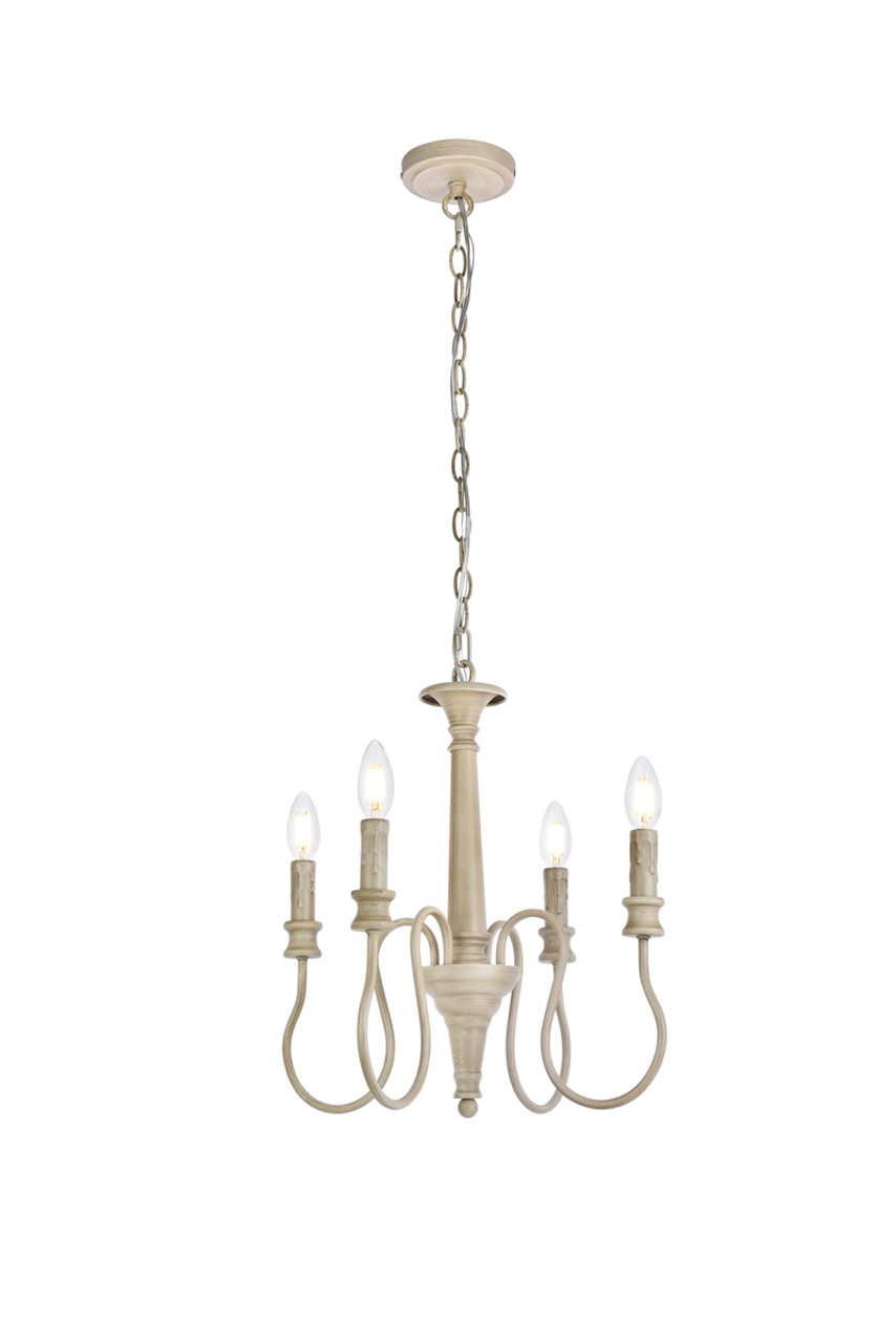 Living District LD7043D17WD Flynx 4 lights pendant in weathered dove