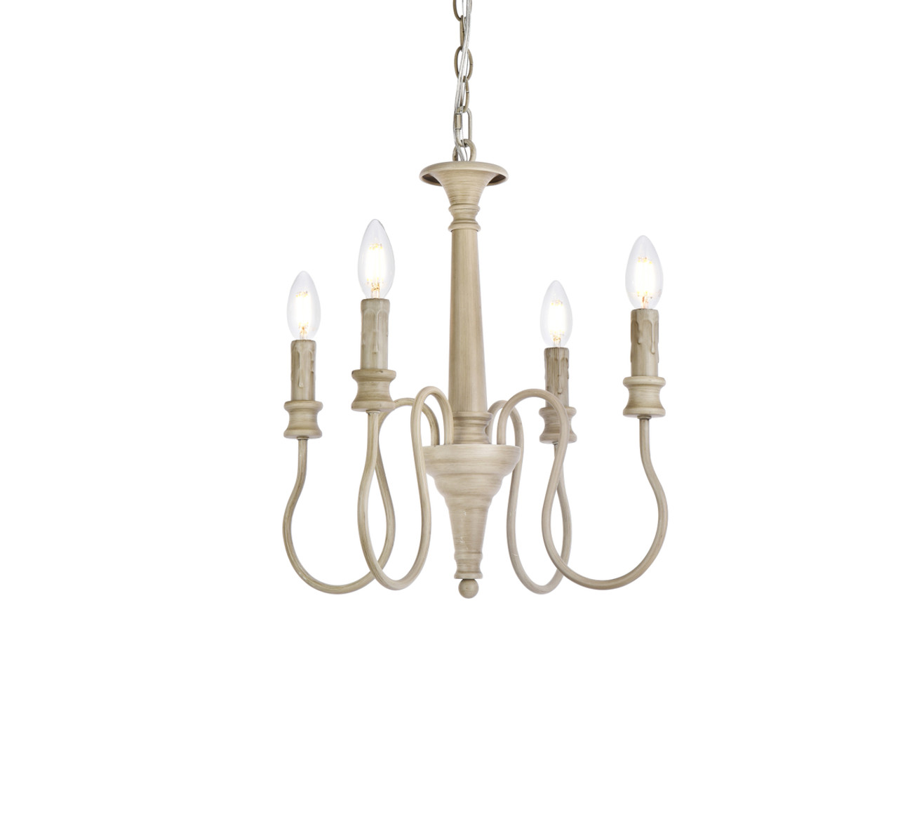 Living District LD7043D17WD Flynx 4 lights pendant in weathered dove
