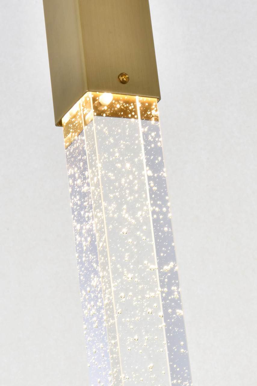 Elegant Lighting 2066D32SG Weston 6 lights pendant in satin gold