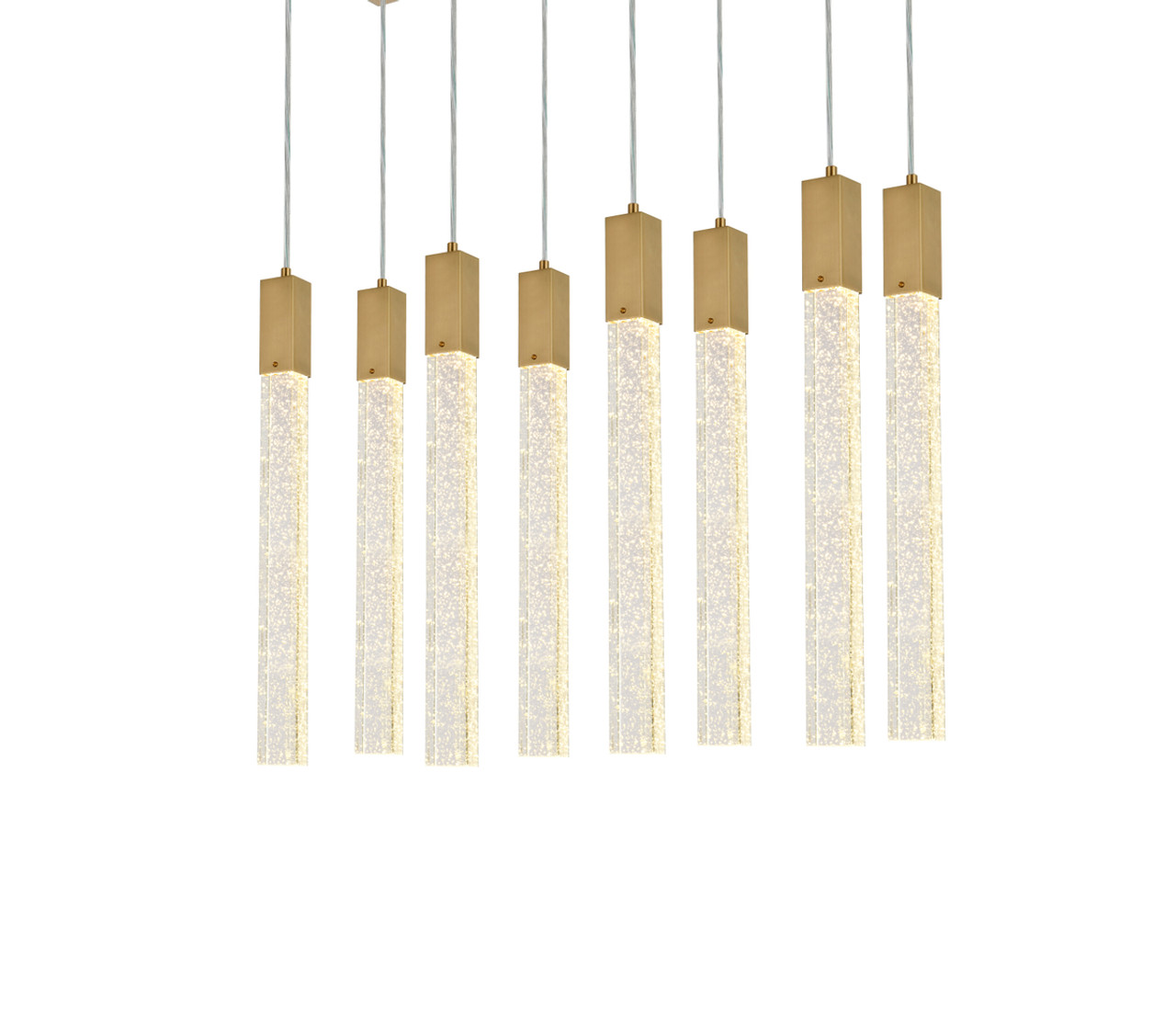 Elegant Lighting 2066D36SG Weston 8 lights pendant in satin gold