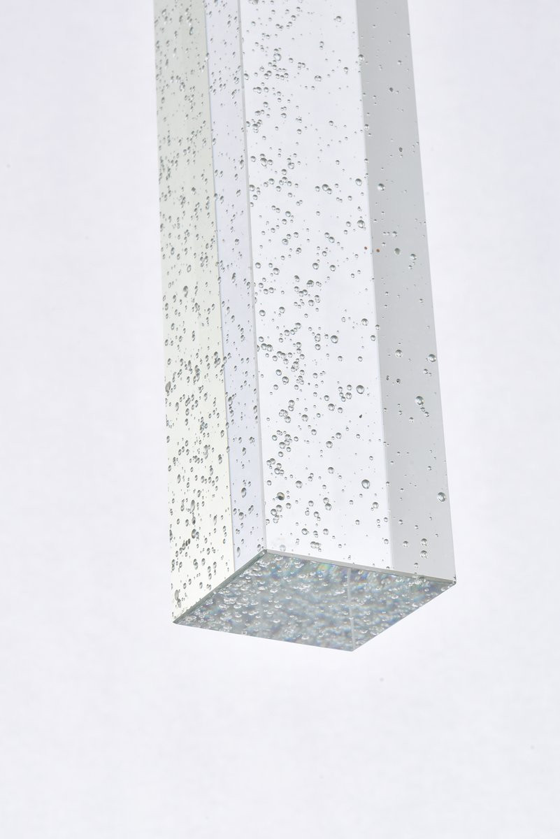 Elegant Lighting 2066S42BK Weston 7 lights pendant in black