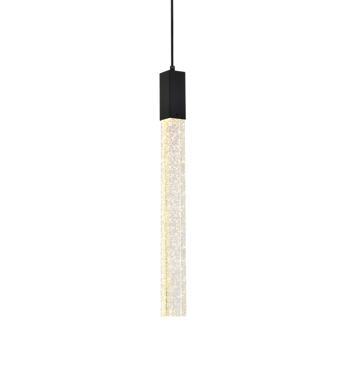 Elegant Lighting 2066D5BK Weston 1 light pendant in black