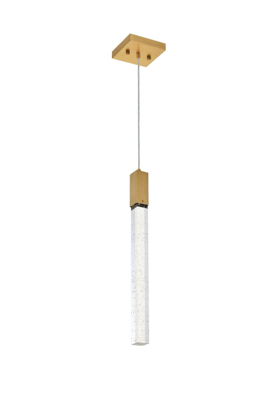 Elegant Lighting 2066D5SG Weston 1 light pendant in satin gold Elegant Lighting 2066D5SG Weston 1 light pendant in satin gold