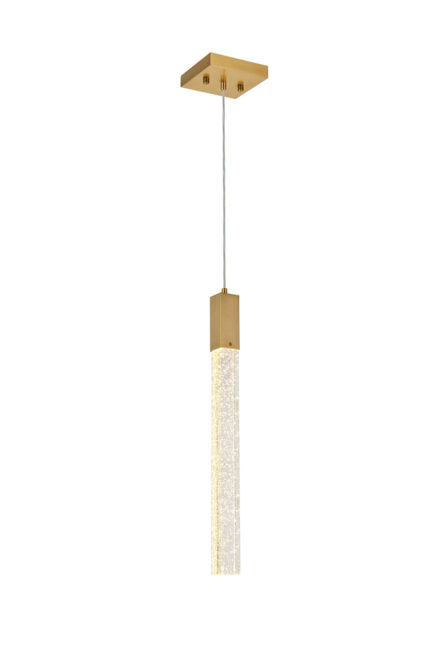 Elegant Lighting 2066D5SG Weston 1 light pendant in satin gold Elegant Lighting 2066D5SG Weston 1 light pendant in satin gold