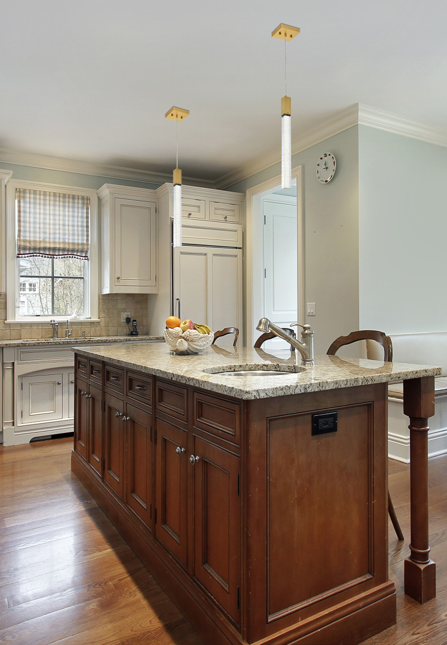 Elegant Lighting 2066D5SG Weston 1 light pendant in satin gold Elegant Lighting 2066D5SG Weston 1 light pendant in satin gold