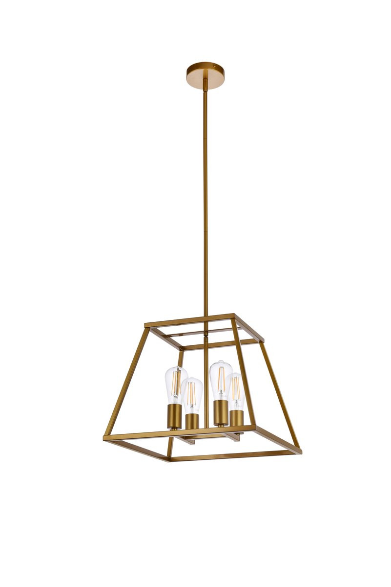 Living District LD720D16BR Declan 16 inch pendant in brass