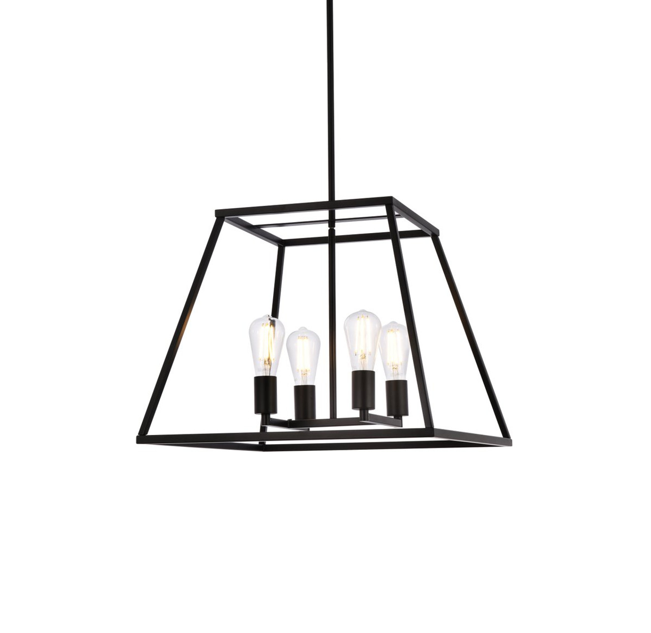 Living District LD720D20BK Declan 20 inch pendant in black