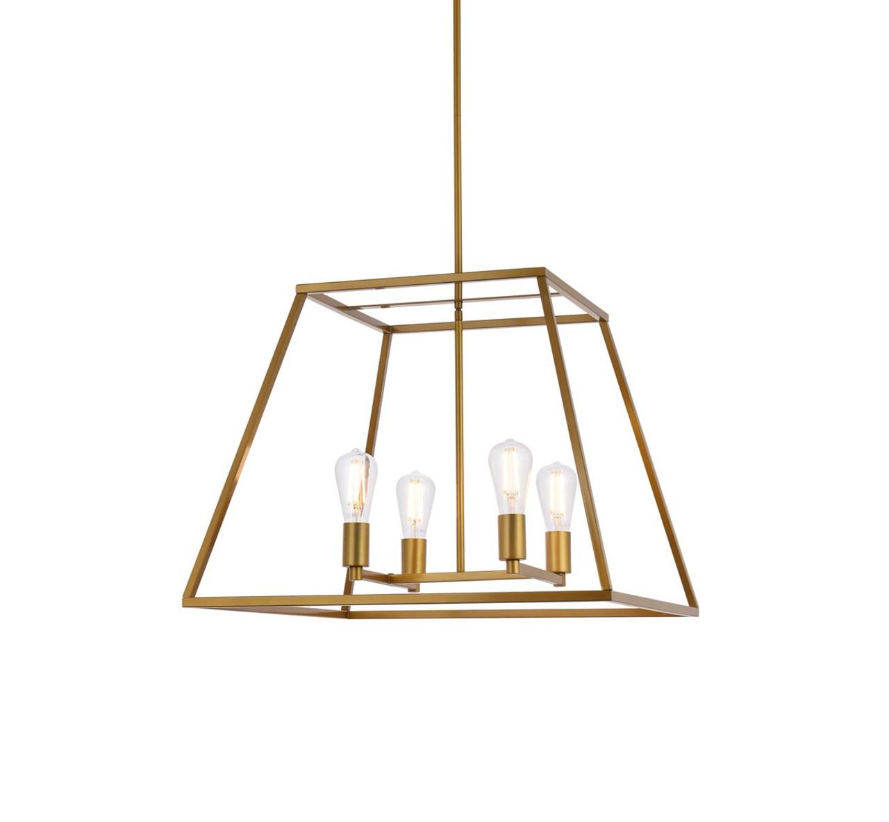Living District LD720D24BR Declan 24 inch pendant in brass