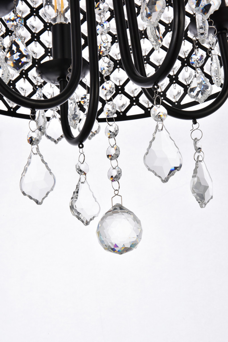 Living District LD711D14BK Elise 14 inch pendant in black