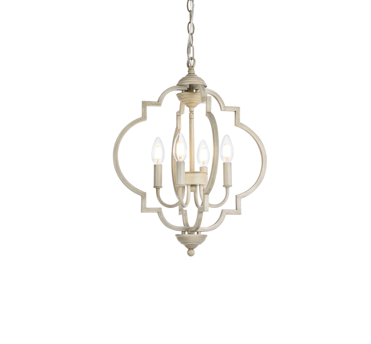 Living District LD7064D16WD Sandara 4 lights pendant in weathered dove