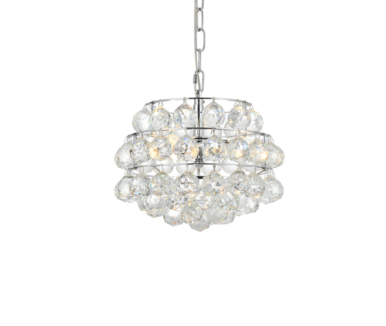 Elegant Lighting 1106D12C Savannah 12 inch pendant in chrome