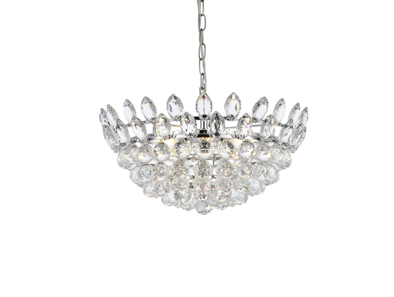 Elegant Lighting 1104D20C Emilia 20 inch pendant in chrome