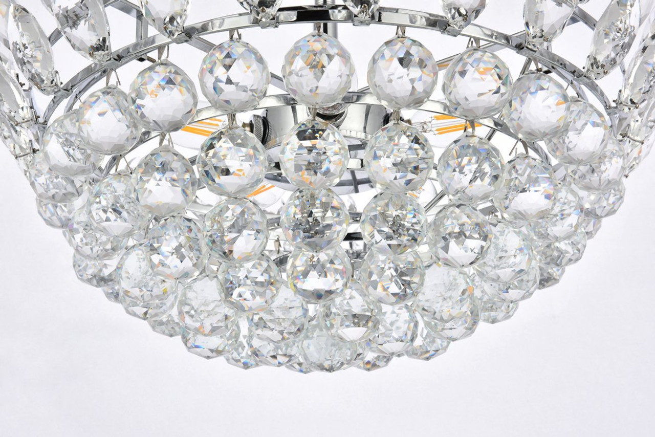 Elegant Lighting 1104D20C Emilia 20 inch pendant in chrome