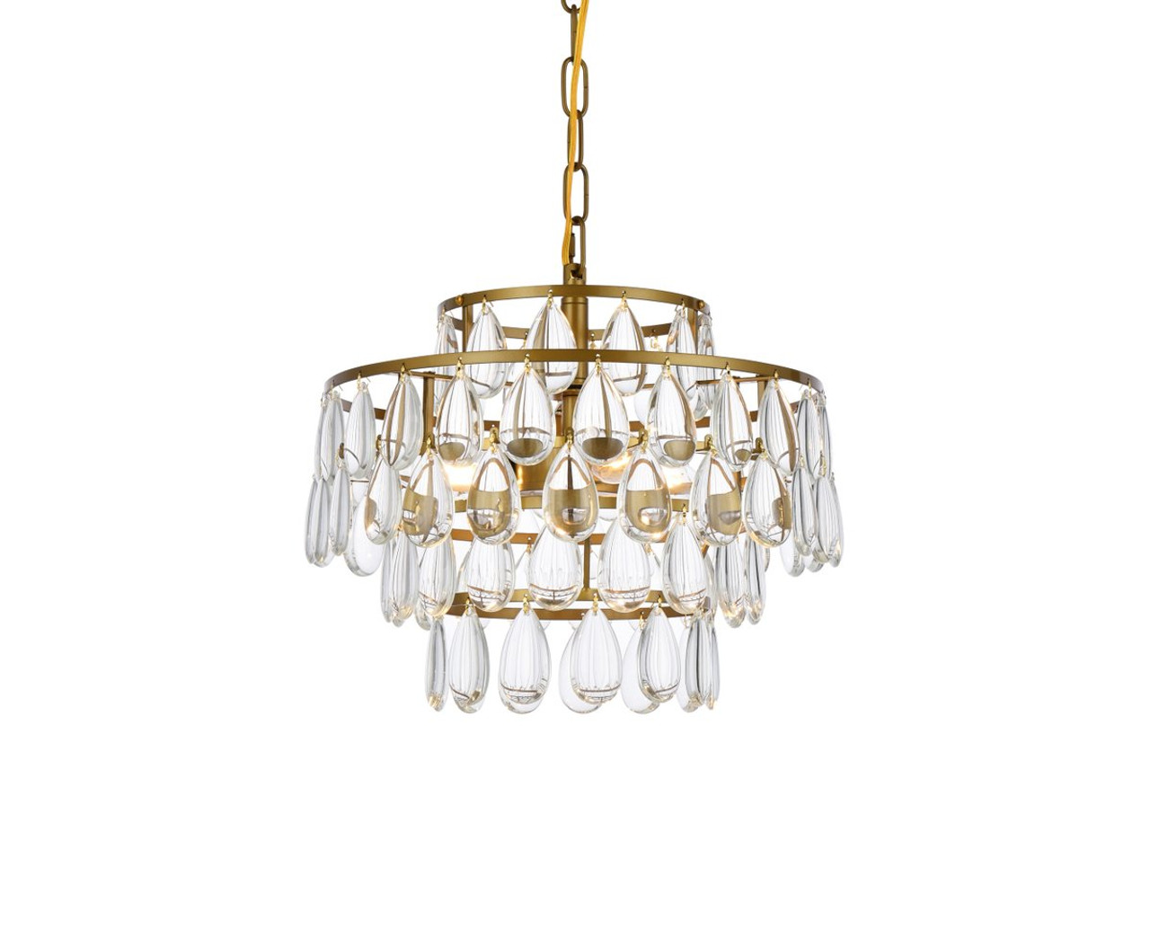 Elegant Lighting 1102D14BR Mila 14 inch pendant in brass Elegant Lighting 1102D14BR Mila 14 inch pendant in brass