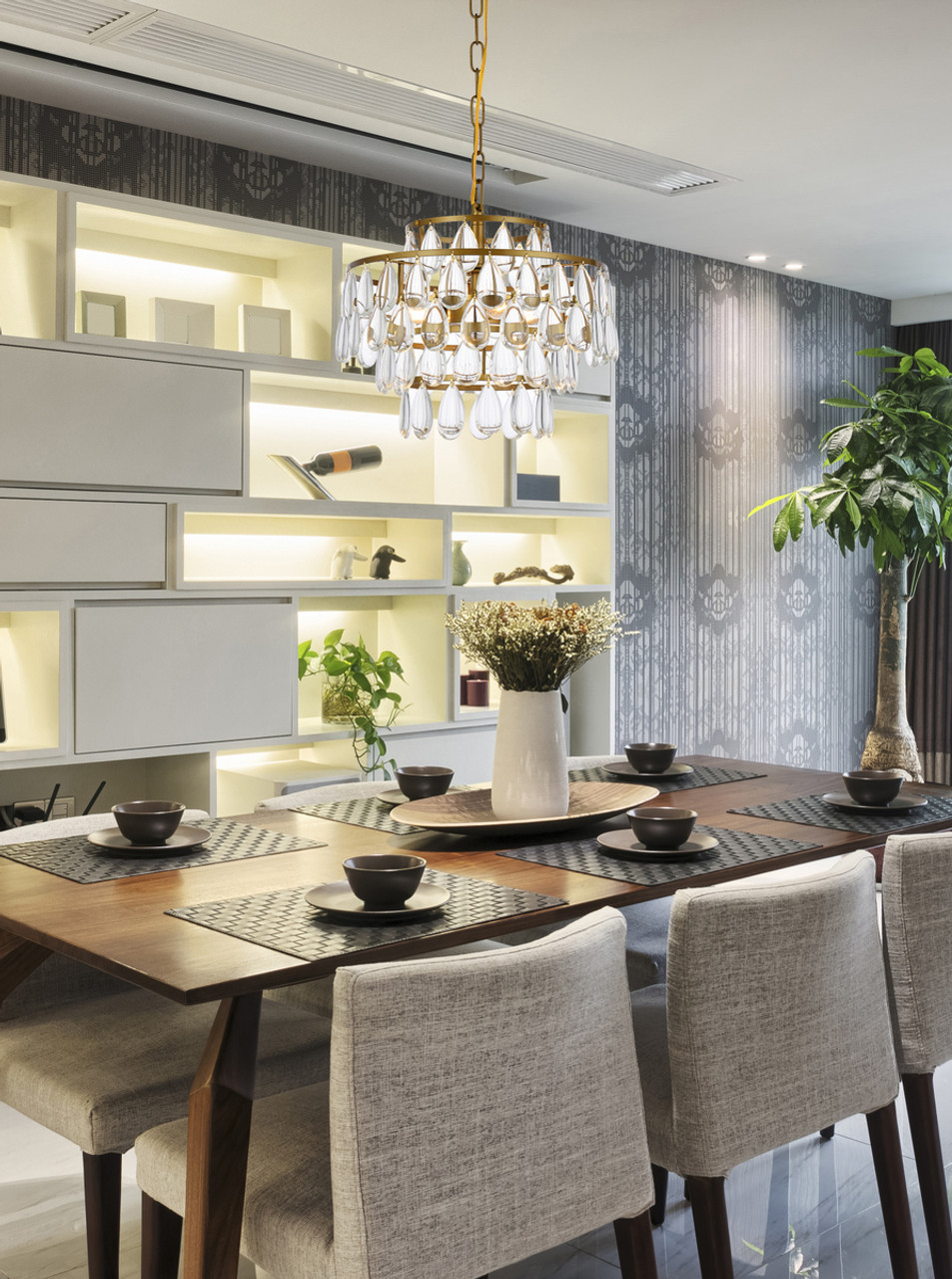 Elegant Lighting 1102D14BR Mila 14 inch pendant in brass Elegant Lighting 1102D14BR Mila 14 inch pendant in brass