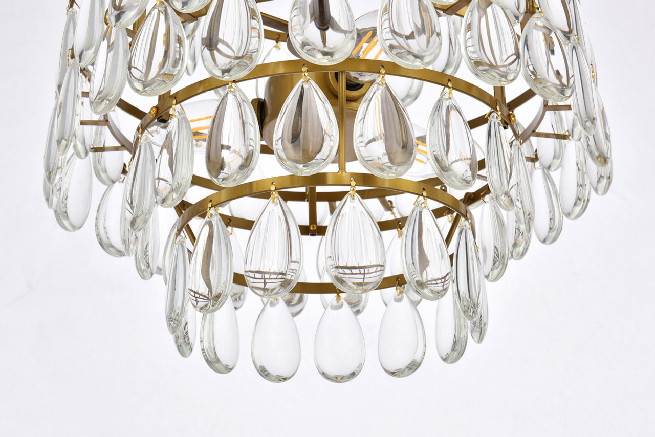 Elegant Lighting 1102D14BR Mila 14 inch pendant in brass Elegant Lighting 1102D14BR Mila 14 inch pendant in brass