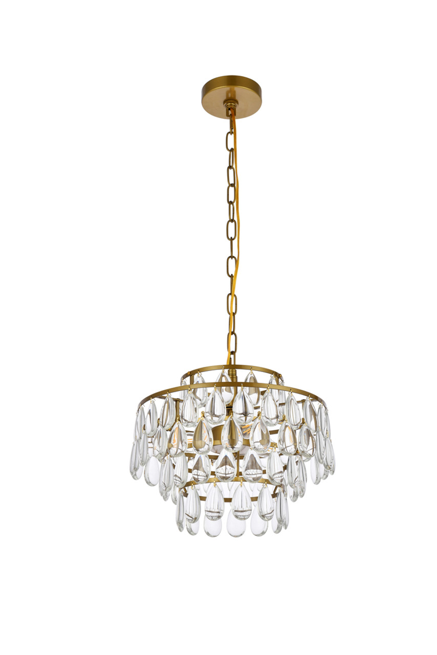 Elegant Lighting 1102D14BR Mila 14 inch pendant in brass Elegant Lighting 1102D14BR Mila 14 inch pendant in brass