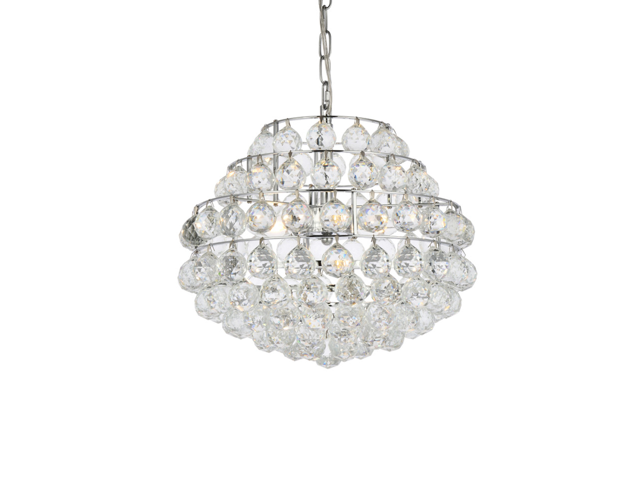 Elegant Lighting 1106D16C Savannah 16 inch pendant in chrome