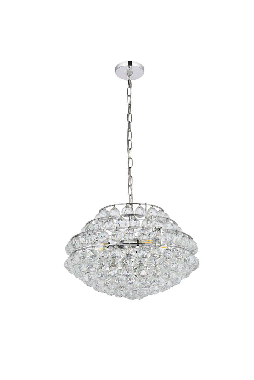 Elegant Lighting 1106D20C Savannah 20 inch pendant in chrome