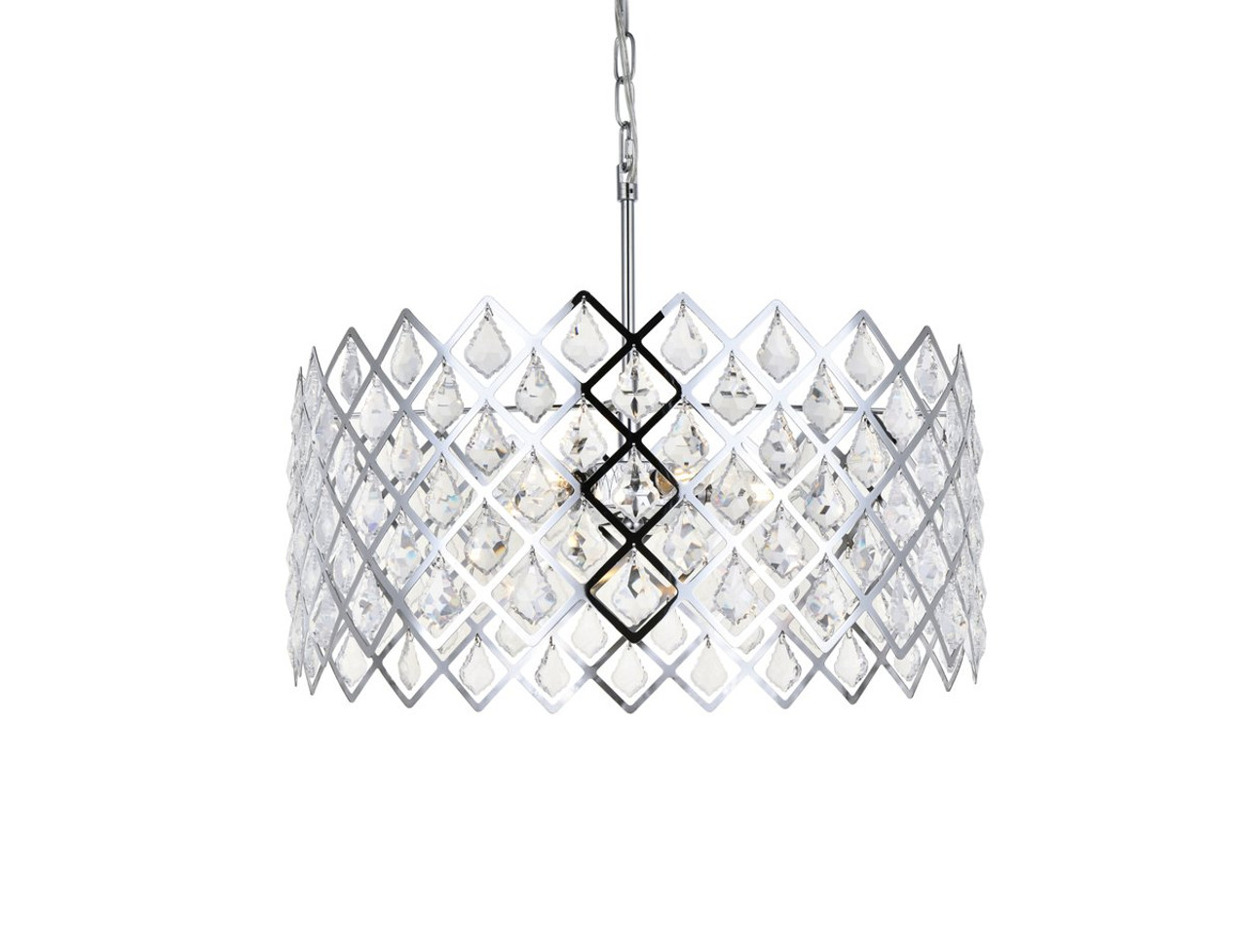 Elegant Lighting 1111D21C Lyla 21 inch pendant in chrome