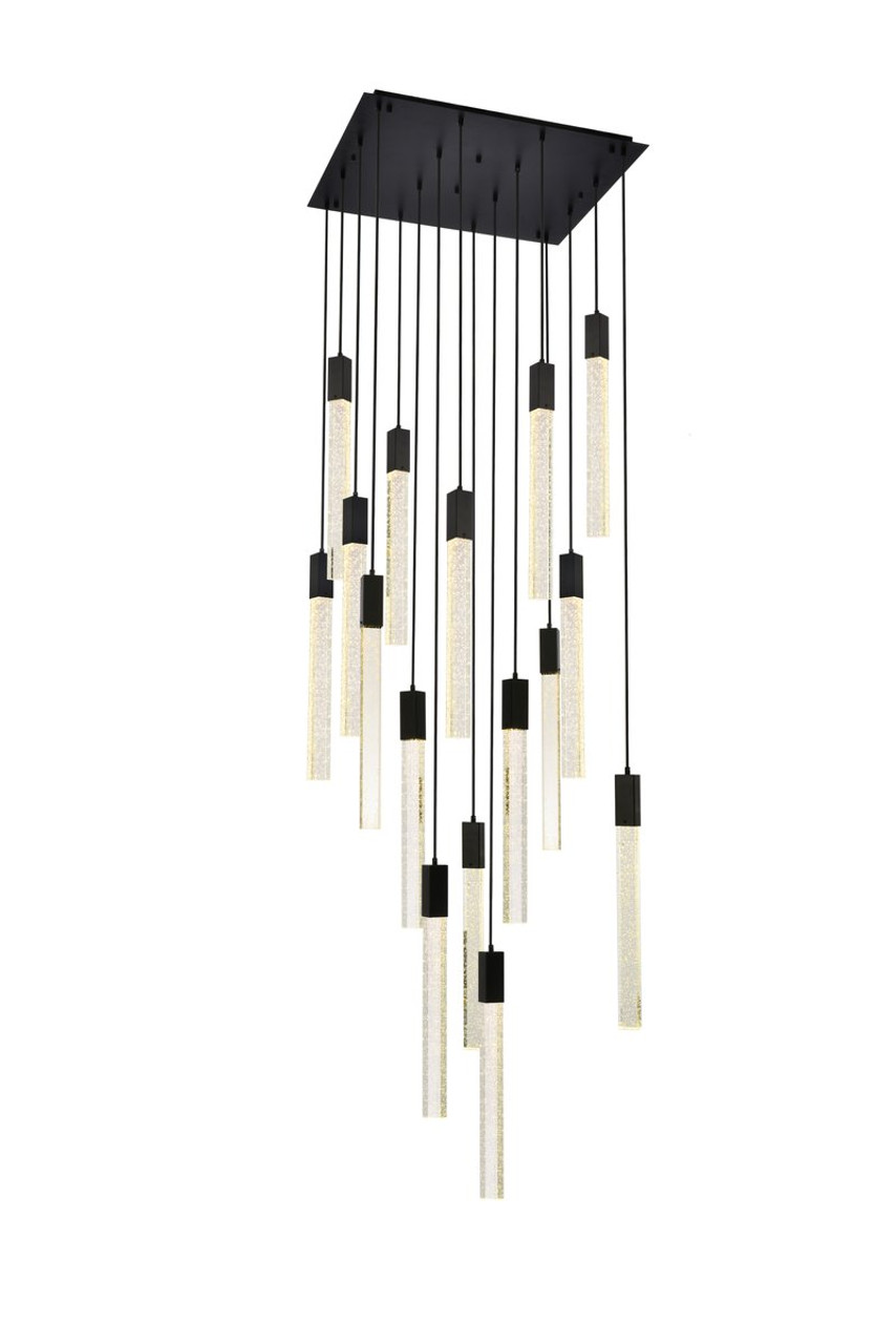Elegant Lighting 2066G30BK Weston 16 lights pendant in black Elegant Lighting 2066G30BK Weston 16 lights pendant in black