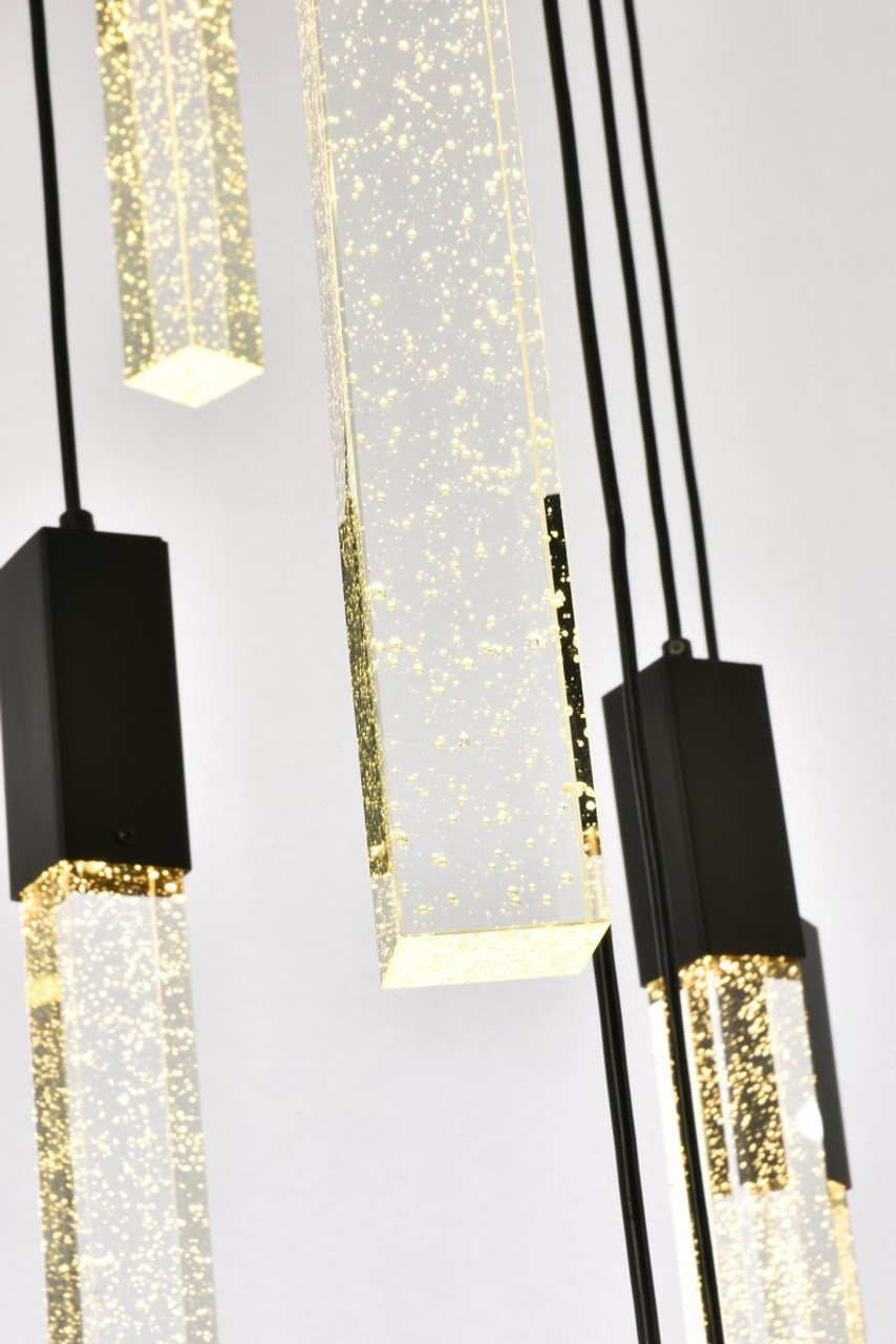 Elegant Lighting 2066G30BK Weston 16 lights pendant in black Elegant Lighting 2066G30BK Weston 16 lights pendant in black