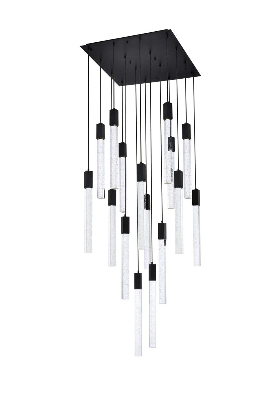 Elegant Lighting 2066G30BK Weston 16 lights pendant in black Elegant Lighting 2066G30BK Weston 16 lights pendant in black