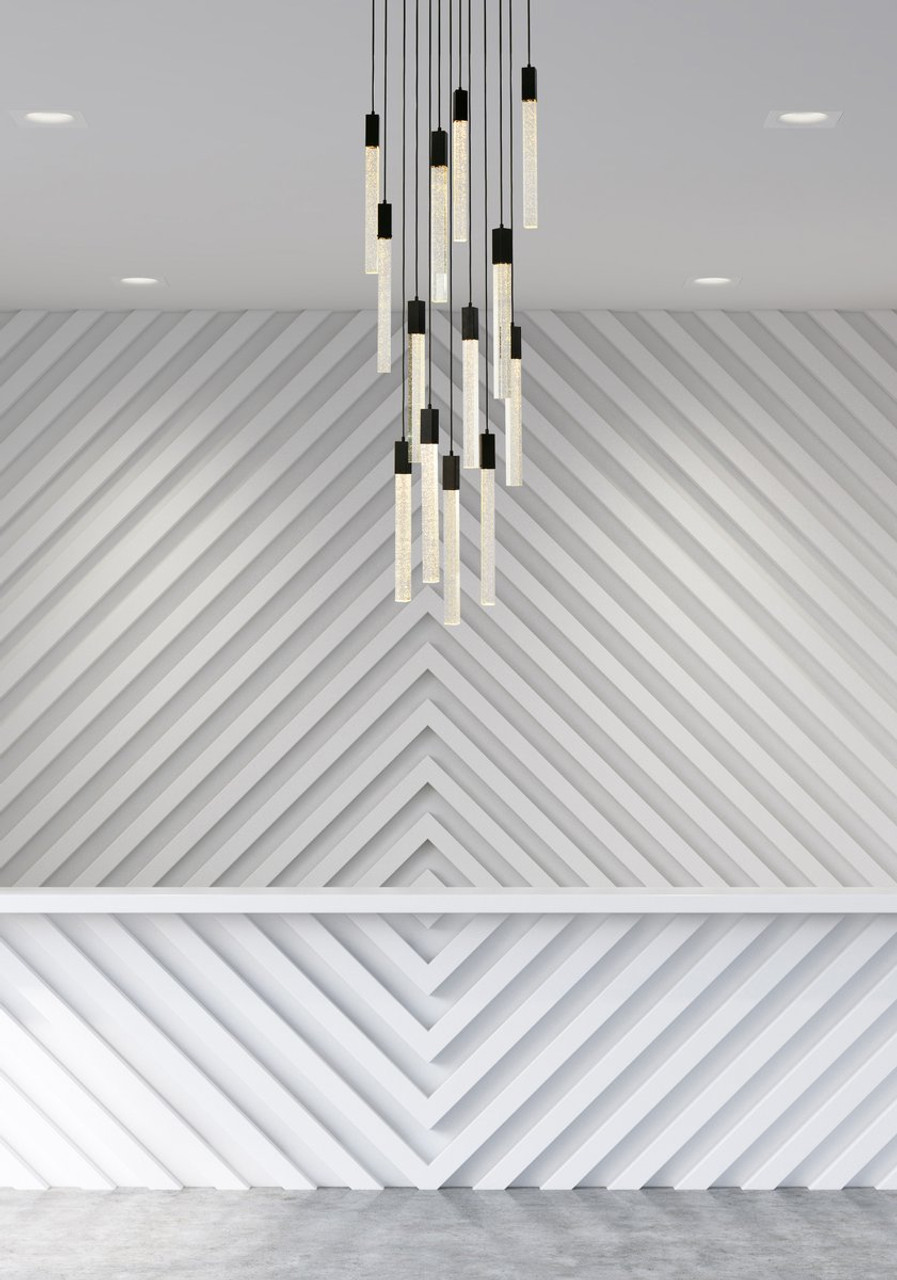 Elegant Lighting 2067G30BK Weston 13 lights pendant in black Elegant Lighting 2067G30BK Weston 13 lights pendant in black