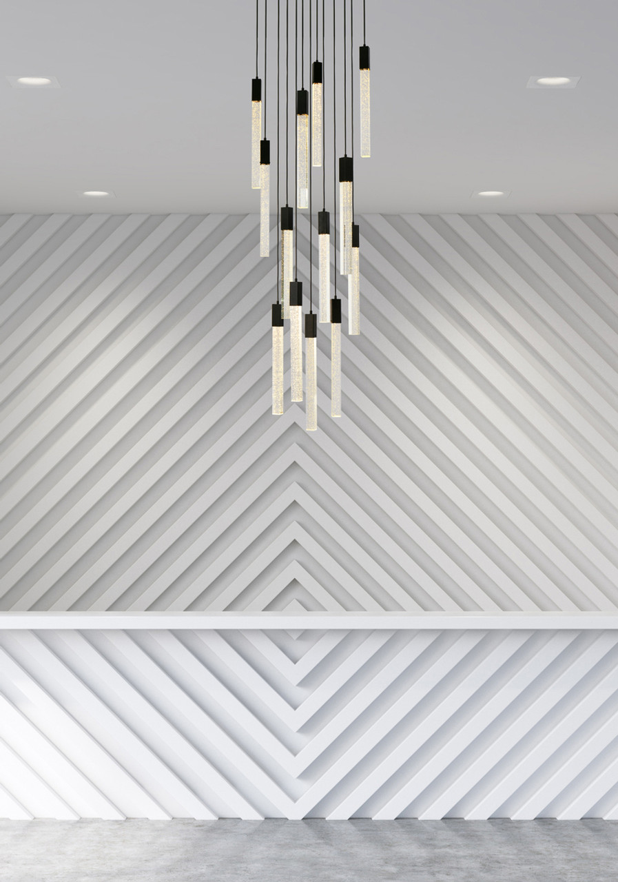 Elegant Lighting 2067G30BK Weston 13 lights pendant in black Elegant Lighting 2067G30BK Weston 13 lights pendant in black