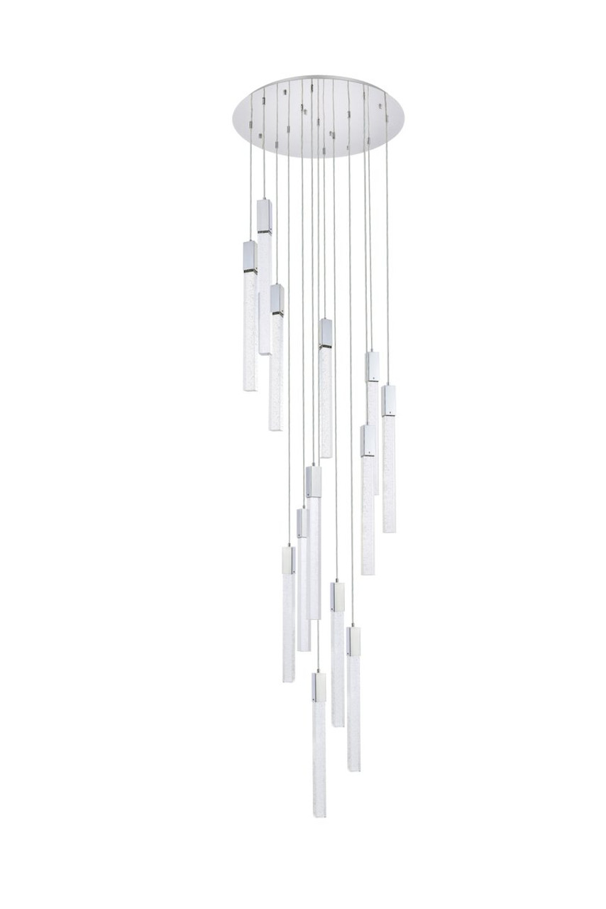 Elegant Lighting 2067G30C Weston 13 lights pendant in chrome