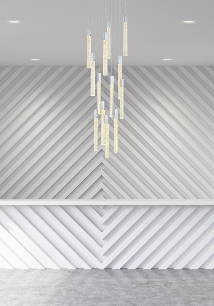 Elegant Lighting 2067G30C Weston 13 lights pendant in chrome Elegant Lighting 2067G30C Weston 13 lights pendant in chrome