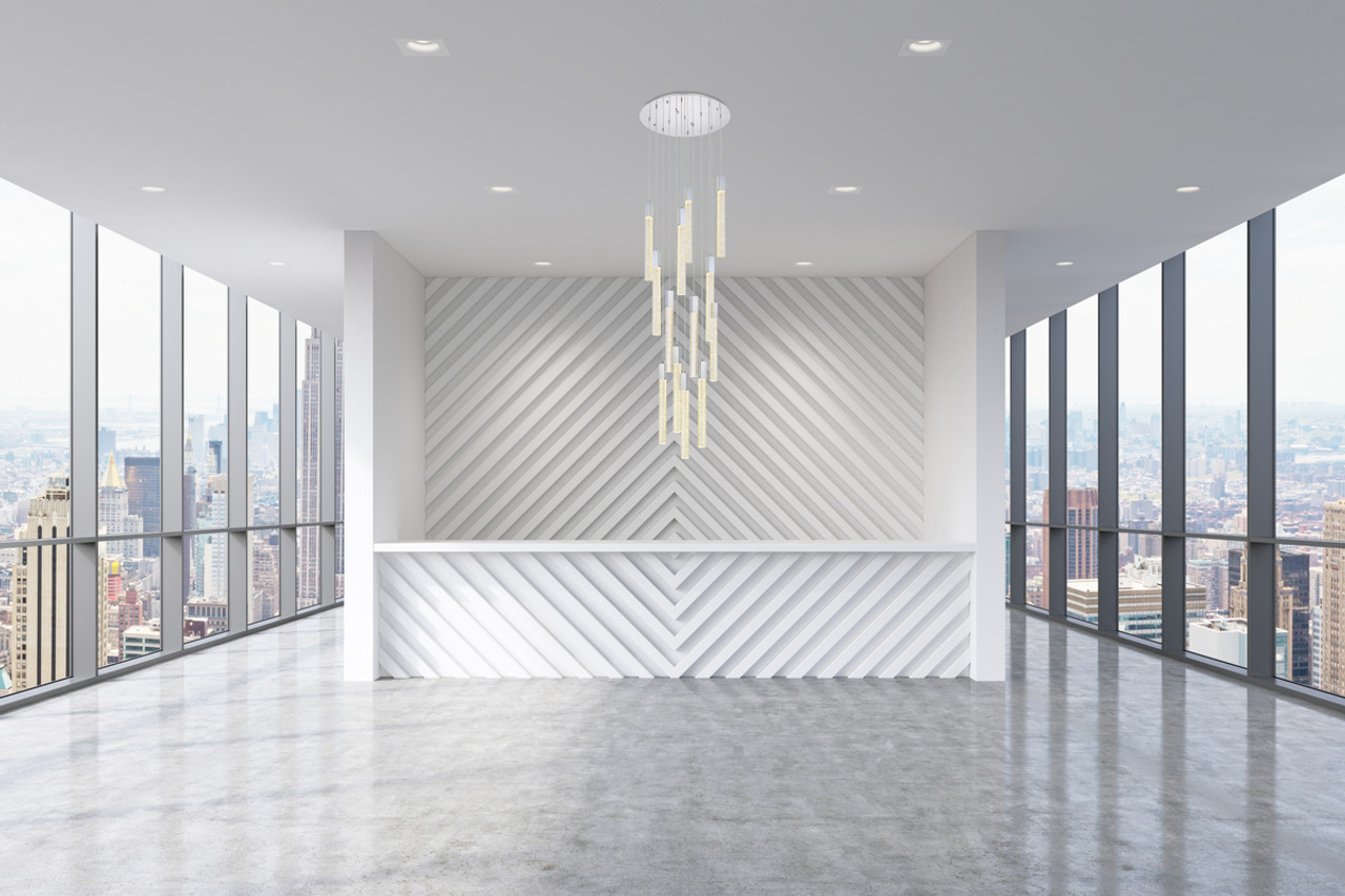 Elegant Lighting 2067G30C Weston 13 lights pendant in chrome Elegant Lighting 2067G30C Weston 13 lights pendant in chrome