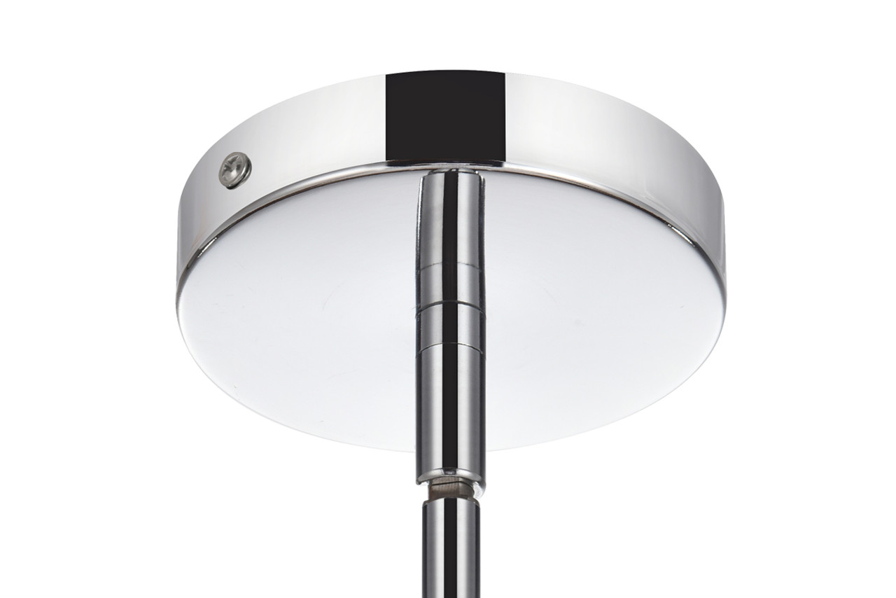 Elegant Lighting 2502D36C Sienna 36 inch crystal rod pendant in chrome