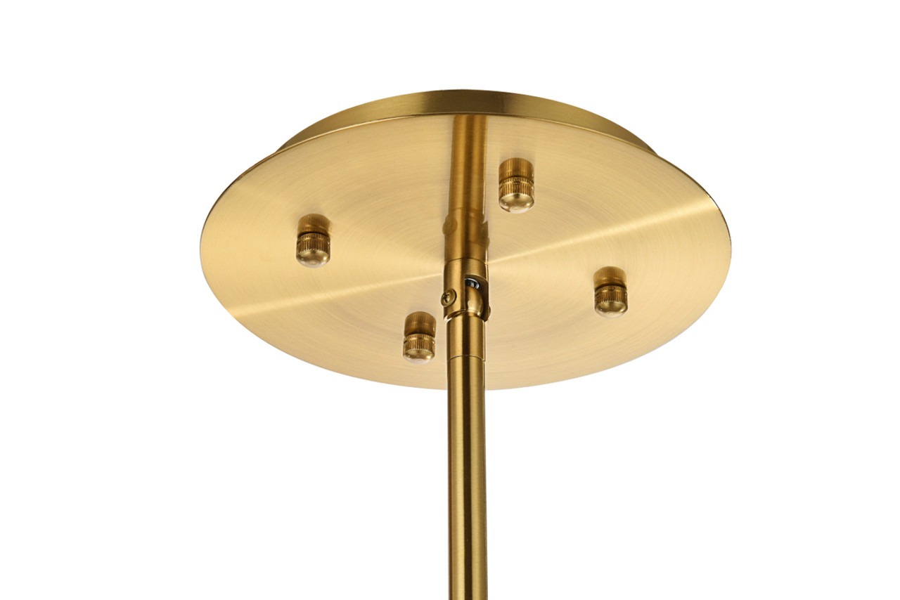 Elegant Lighting 2500D38SG Vera 38 inch crystal starburst round pendant in gold