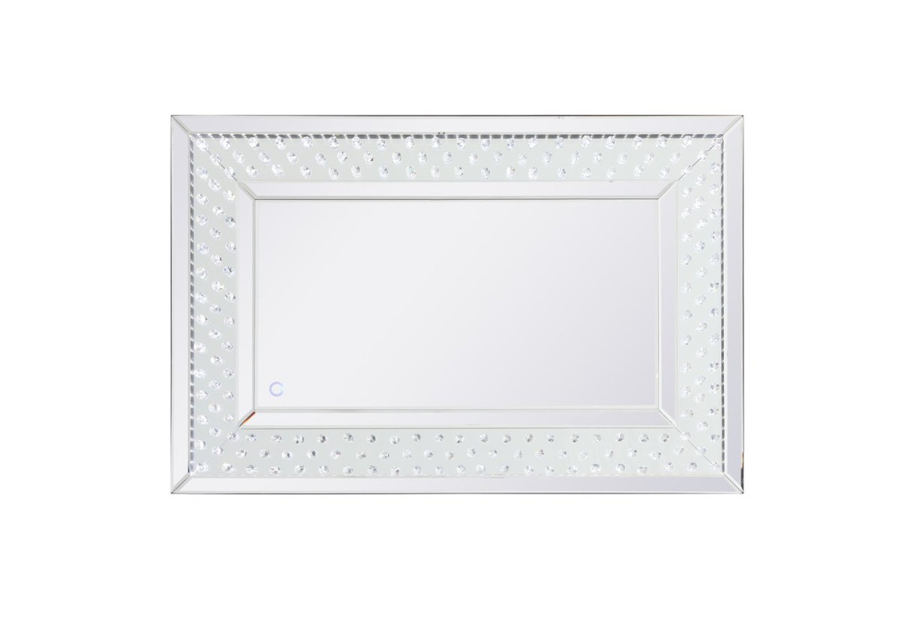 Elegant Decor MRE92436 Raiden 24 x 36 inch led crystal mirror