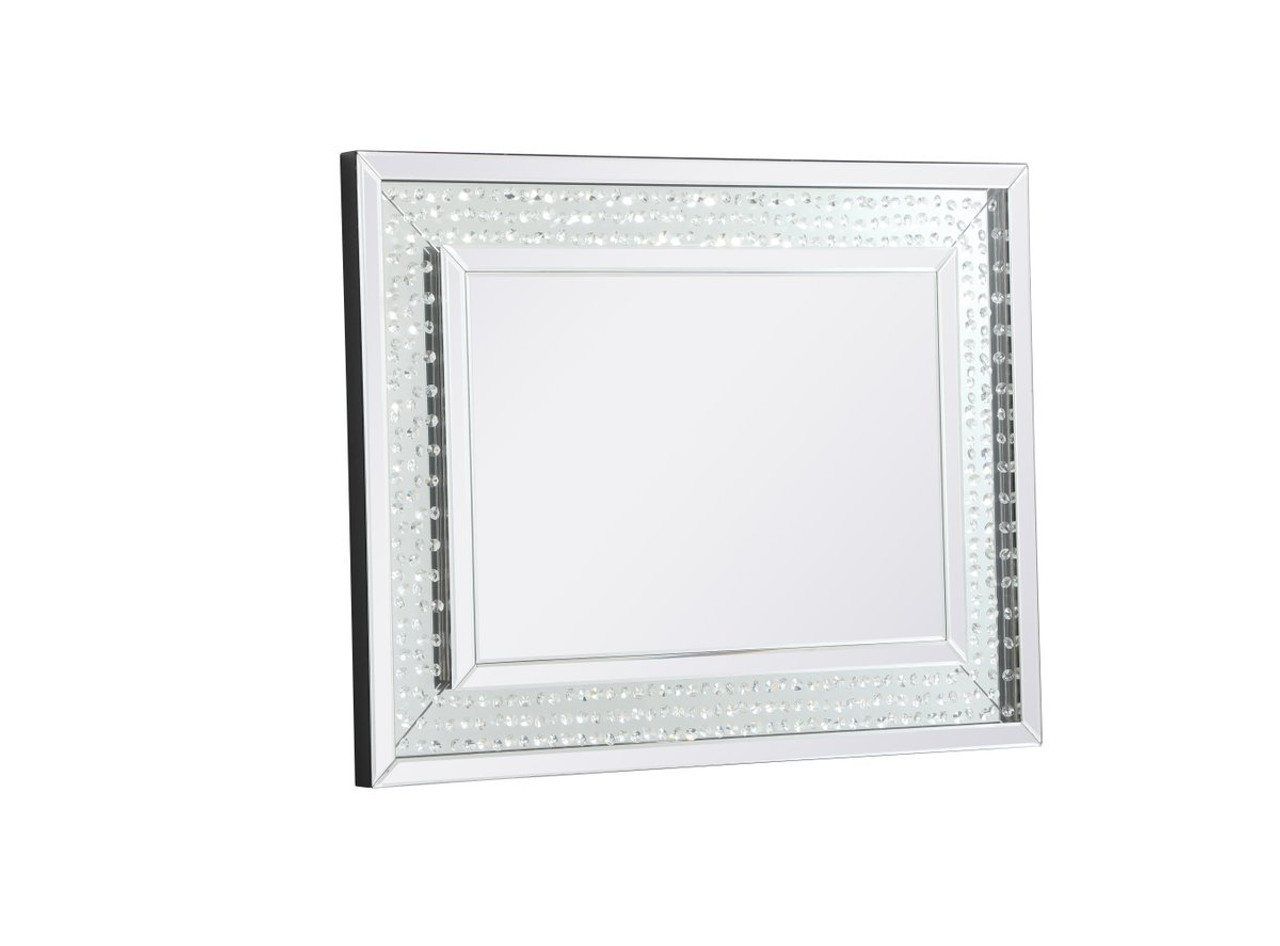 Elegant Decor MR912836 Sparkle collection crystal mirror 28 x 36 inch