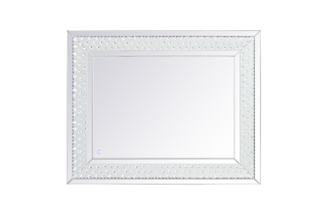 Elegant Decor MRE93240 Raiden 32 x 40 inch led crystal mirror