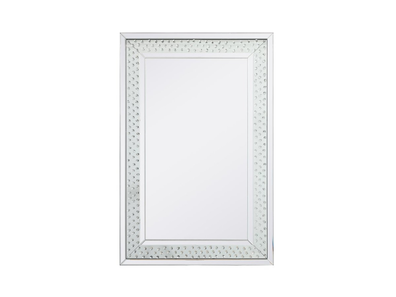 Elegant Decor MR913248 Sparkle collection crystal mirror 32 x 48 inch