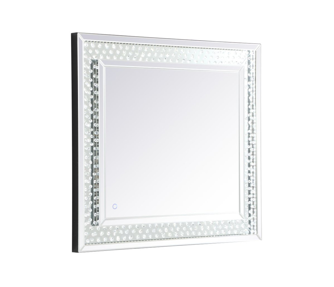 Elegant Decor MRE93640 Raiden 36 x 40 inch led crystal mirror