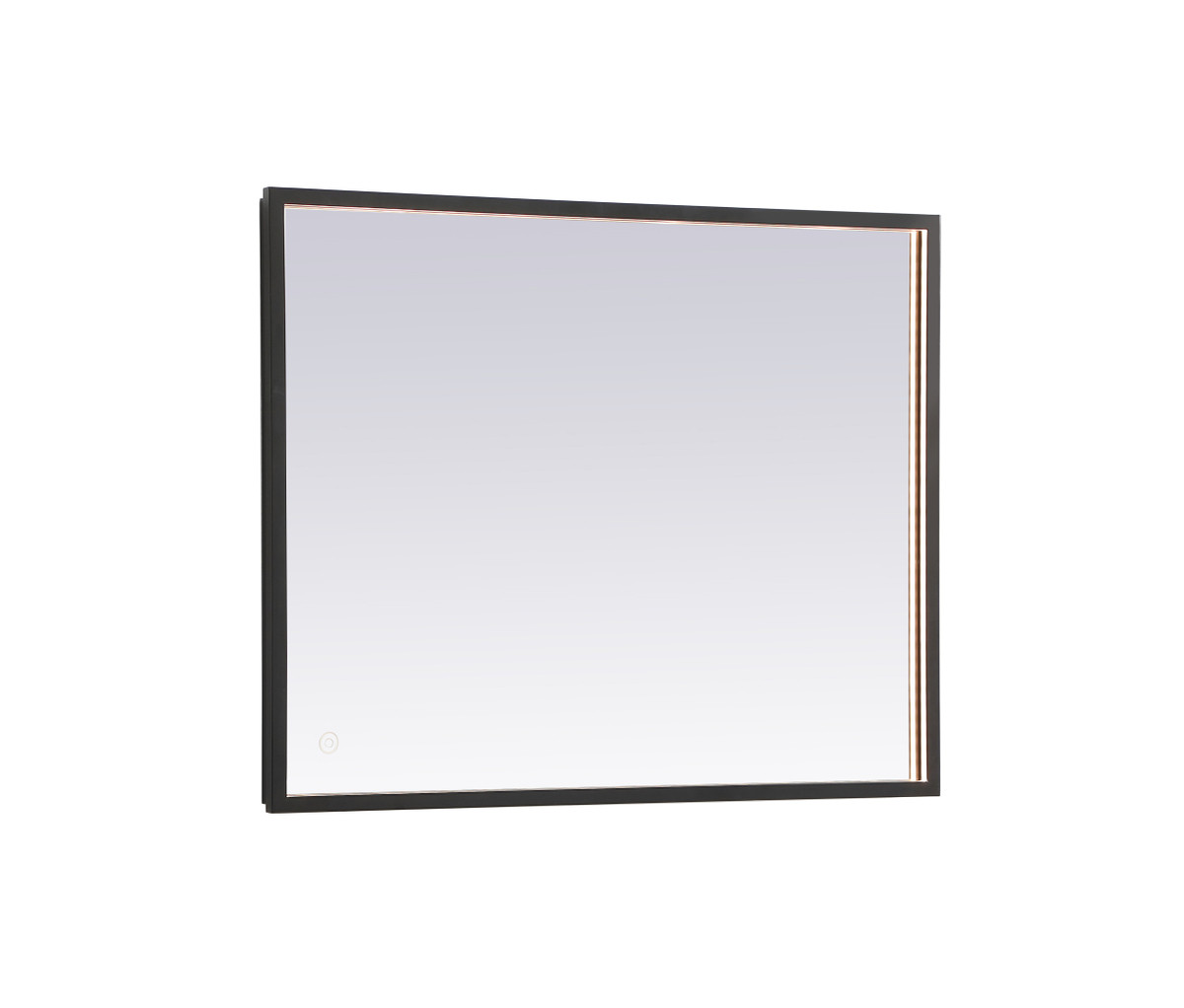 Elegant Decor MRE62430BK Pier 24x30 inch LED mirror with adjustable color temperature 3000K/4200K/6400K in black