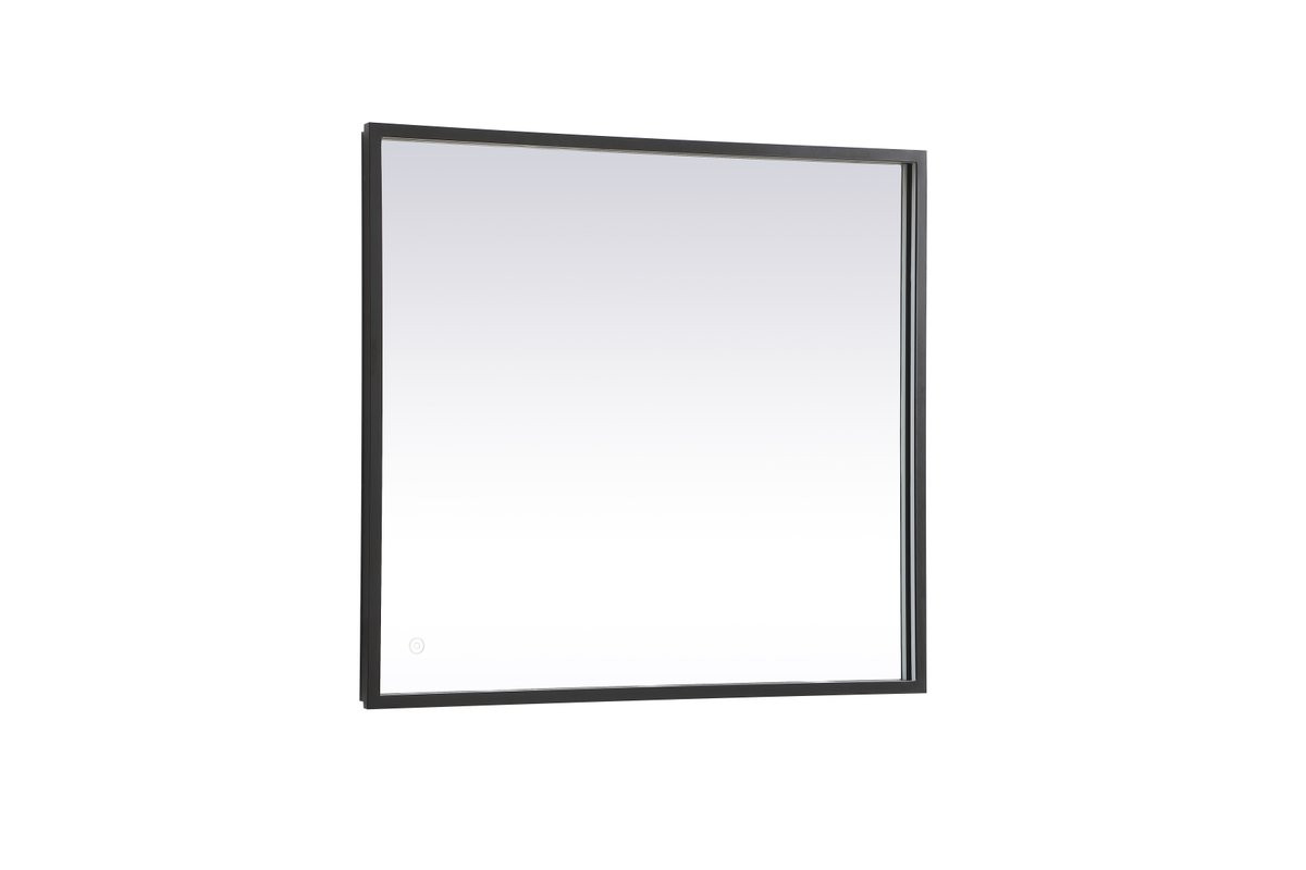 Elegant Decor MRE62436BK Pier 24x36 inch LED mirror with adjustable color temperature 3000K/4200K/6400K in black
