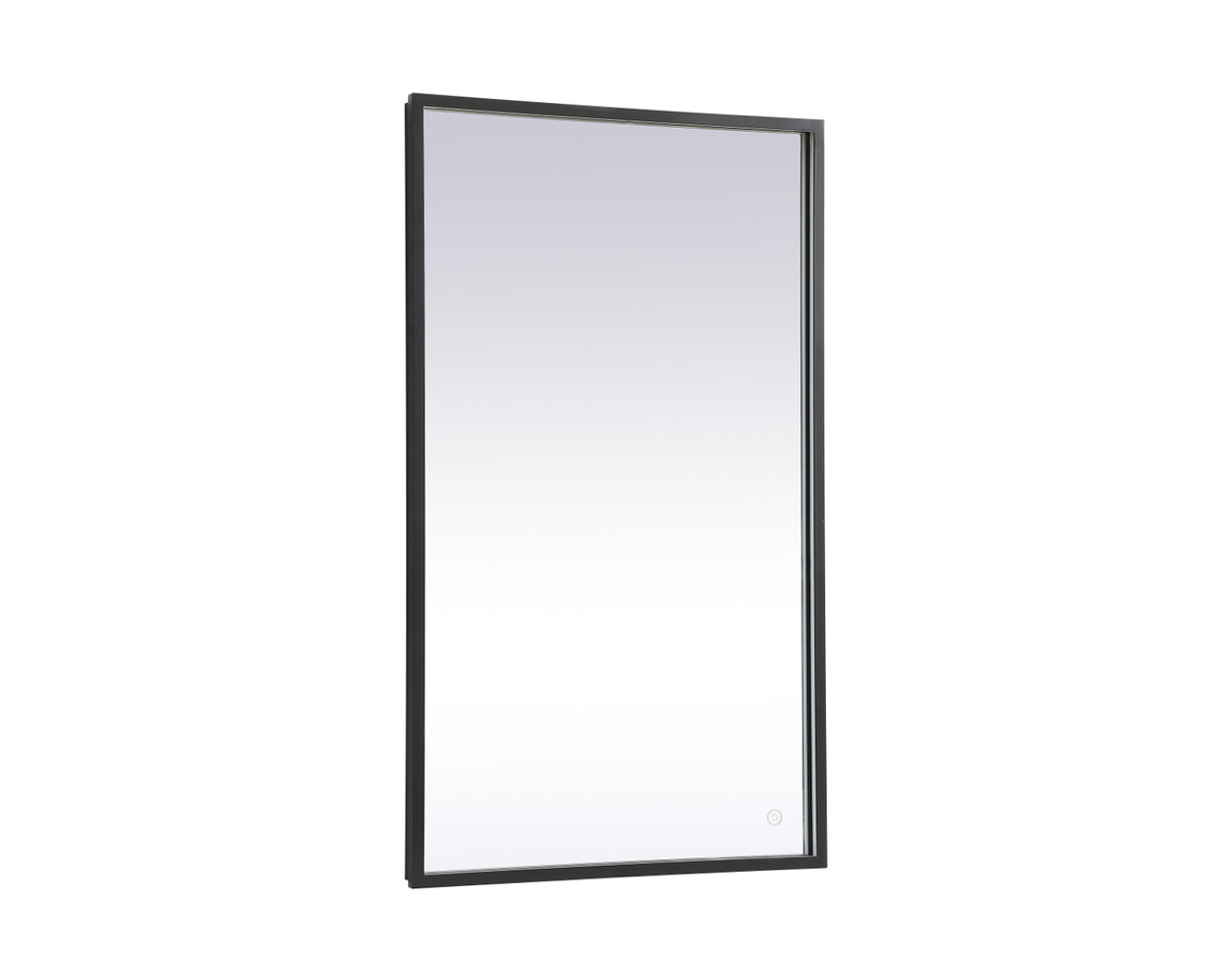 Elegant Decor MRE62440BK Pier 24x40 inch LED mirror with adjustable color temperature 3000K/4200K/6400K in black