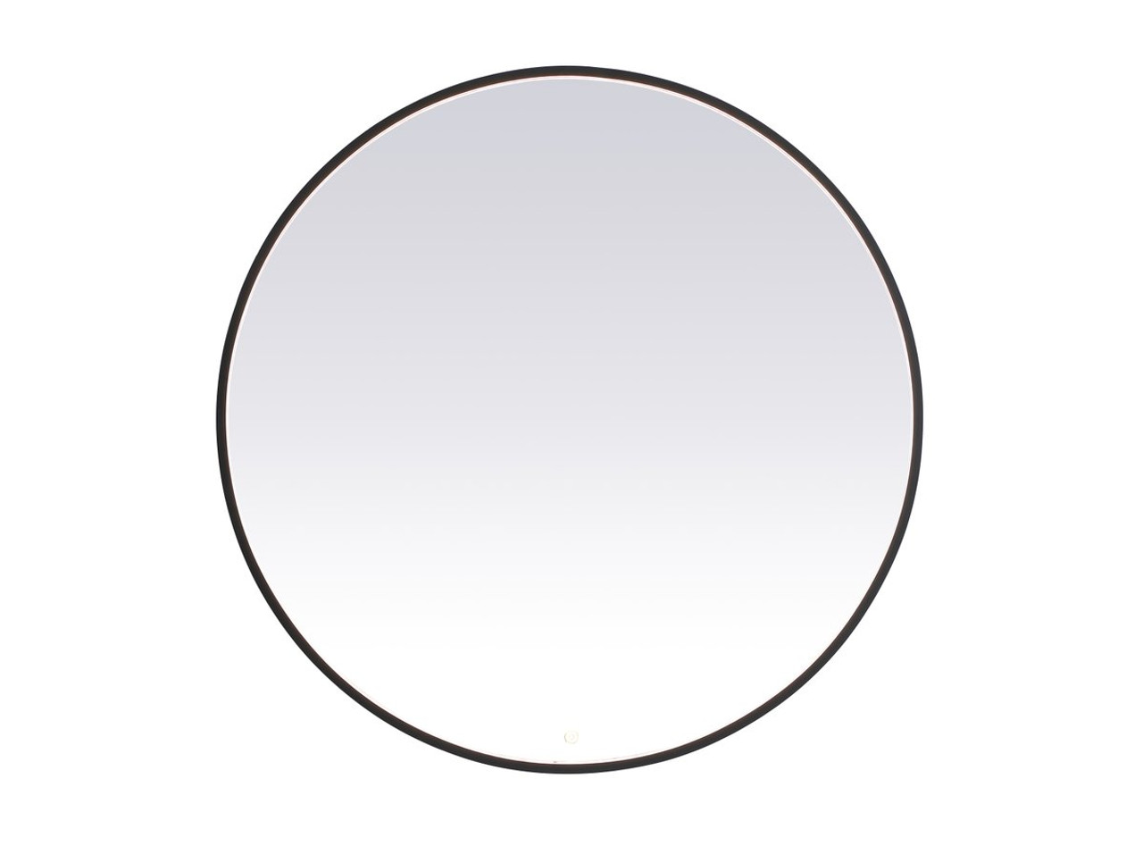 Elegant Decor MRE63036BK Pier 30x36 inch LED mirror with adjustable color temperature 3000K/4200K/6400K in black