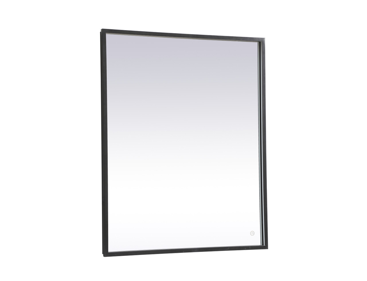 Elegant Decor MRE63036BK Pier 30x36 inch LED mirror with adjustable color temperature 3000K/4200K/6400K in black