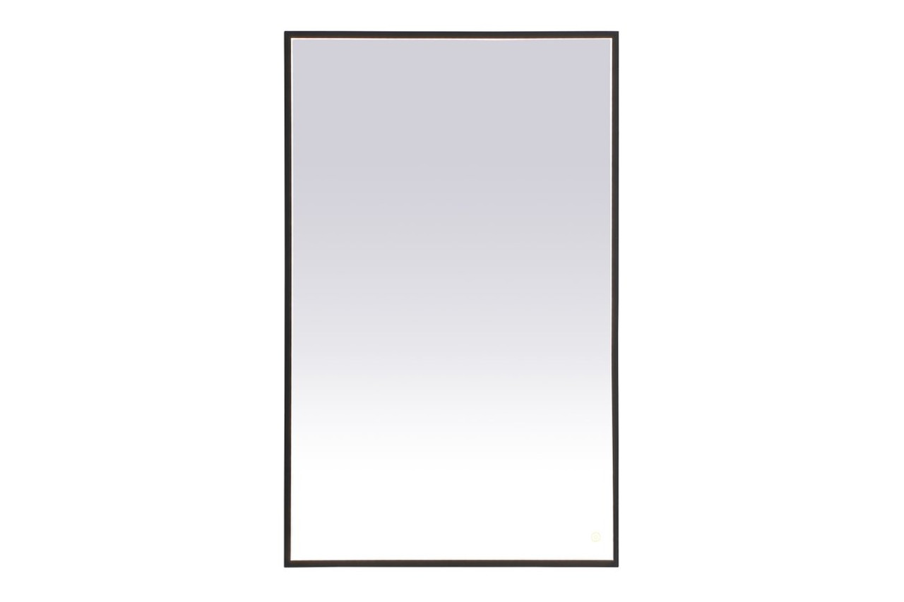 Elegant Decor MRE63048BK Pier 30x48 inch LED mirror with adjustable color temperature 3000K/4200K/6400K in black
