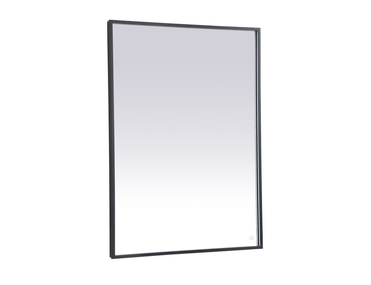 Elegant Decor MRE63648BK Pier 36x48 inch LED mirror with adjustable color temperature 3000K/4200K/6400K in black